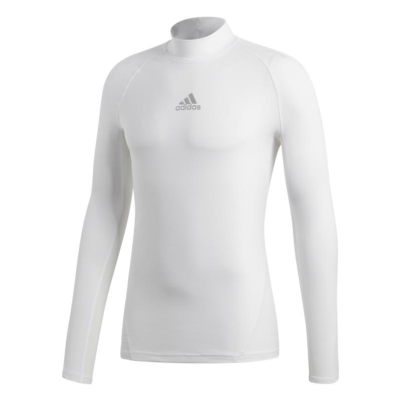Adidas Tech-Fit Undertrøye m/hals Hvit Voksen