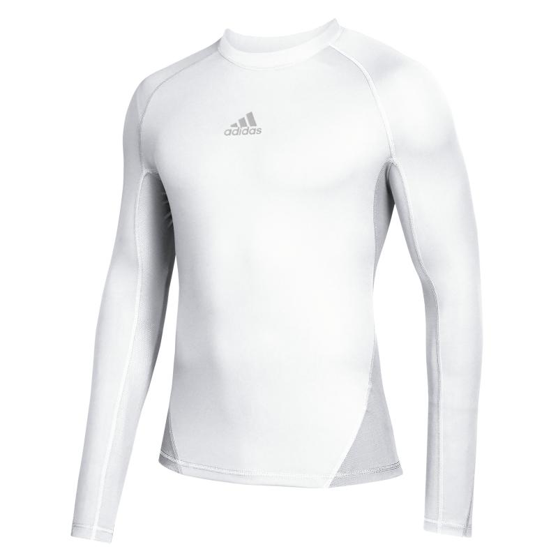 Adidas Tech-Fit Undertrøye m/hals Hvit Voksen - Bilde 3