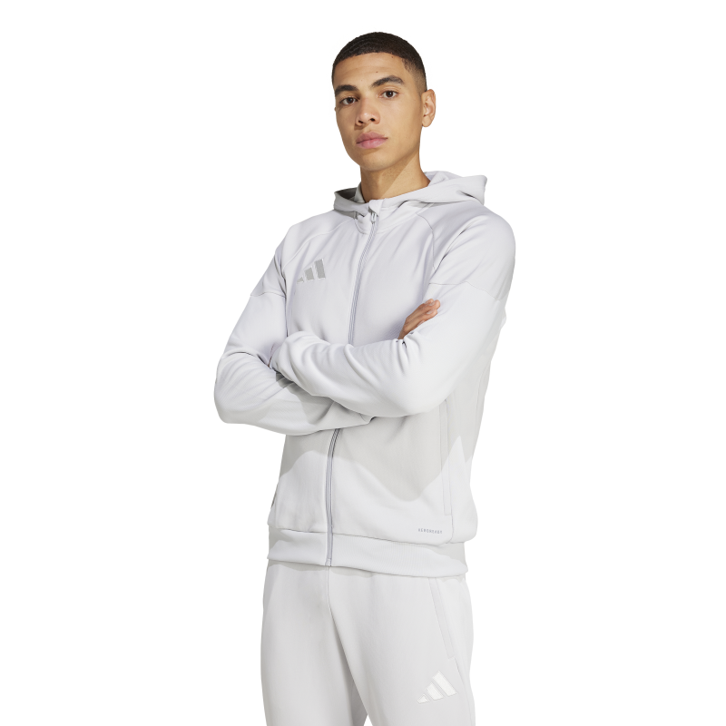 Adidas Tiro25 TechFleece Jakke Hvit/Grå Voksen - Bilde 2