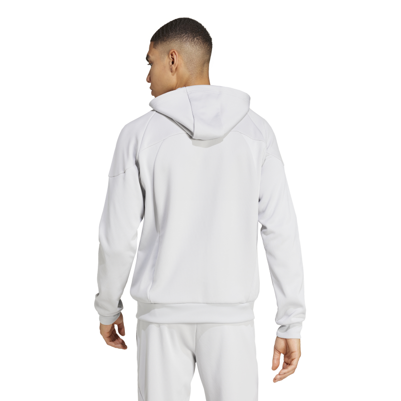 Adidas Tiro25 TechFleece Jakke Hvit/Grå Voksen - Bilde 3