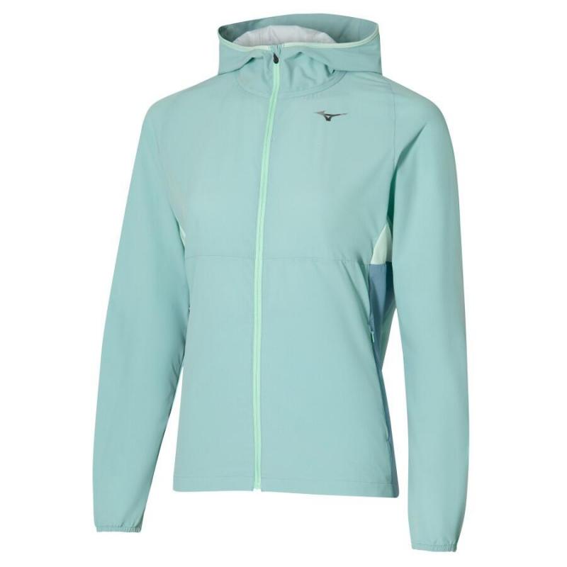 Mizuno Alpha Løpejakke Blå Dame