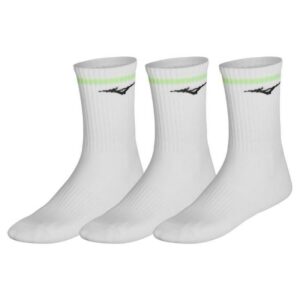 Mizuno 3pk Tennissokker Hvit m/stripe